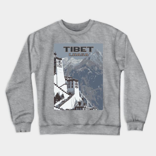 Lhasa, Tibet Crewneck Sweatshirt by Nicomaja